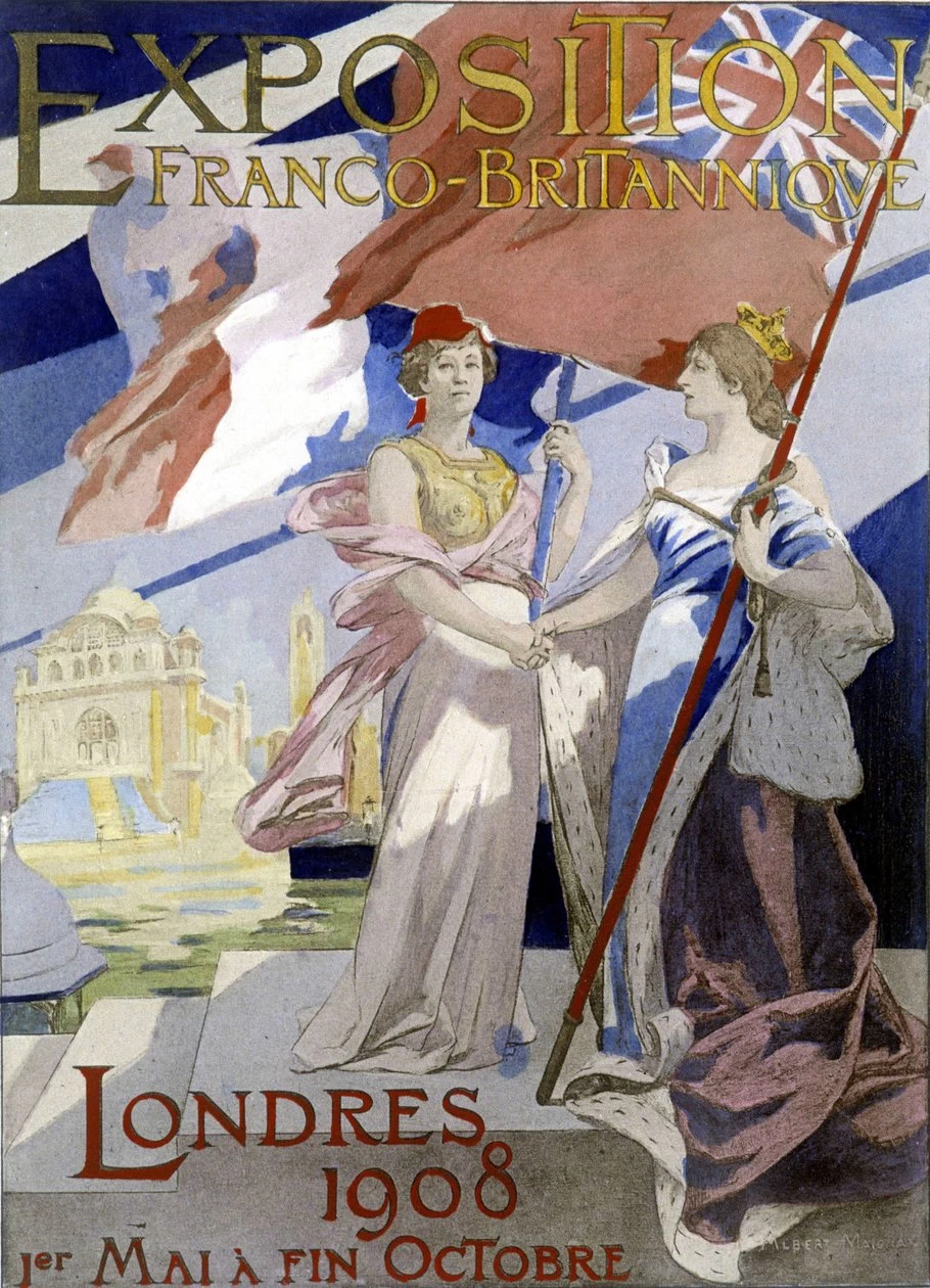 Albert Maignan - Manifesto per l'Esposizione franco, britannica del 1908
